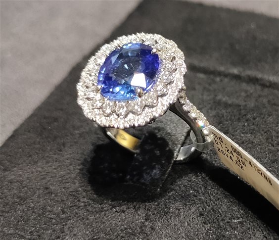 Anneau Crivelli Femme Classic in Or blanc Tanzanite 000-4132NS - 000-4132NS